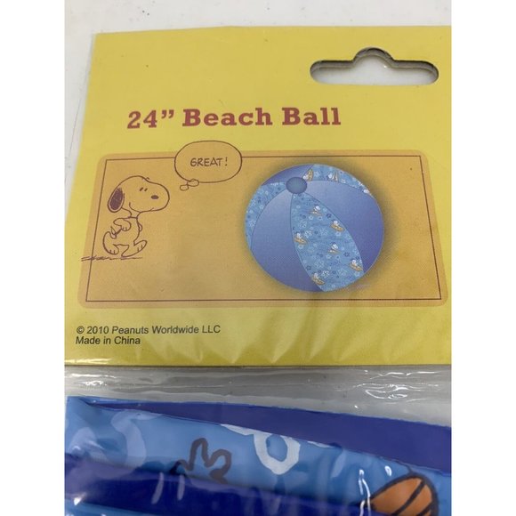 Peanuts Snoopy‎ Inflatable Blue Beach Ball 24" - Picture 5 of 5